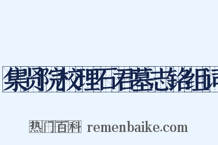 集贤院校理石君墓志铭组词是什么意思的图片